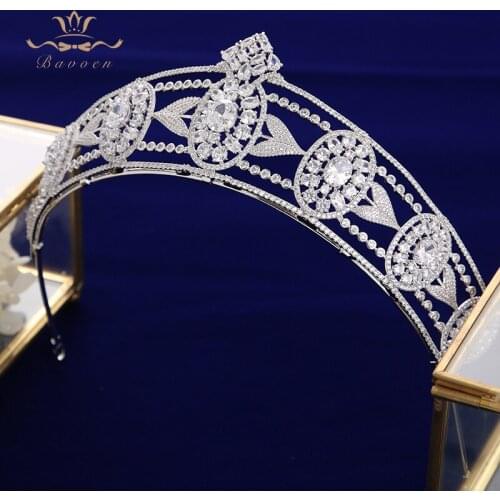 New Arrival Fabulous Crystal Wedding Hair Accessories Bride Zircon Crown Headdress Bridal Hair Jewelry