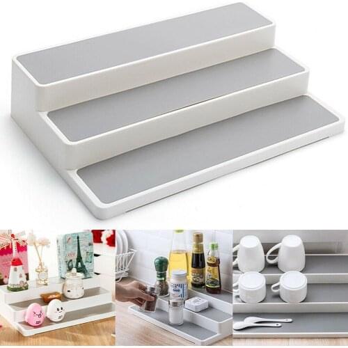 3 Layers Cabinet Organizer Storage For Home Kitchen Bottles Rack Organizer Shelves Jar Bathroom Spice R1K4