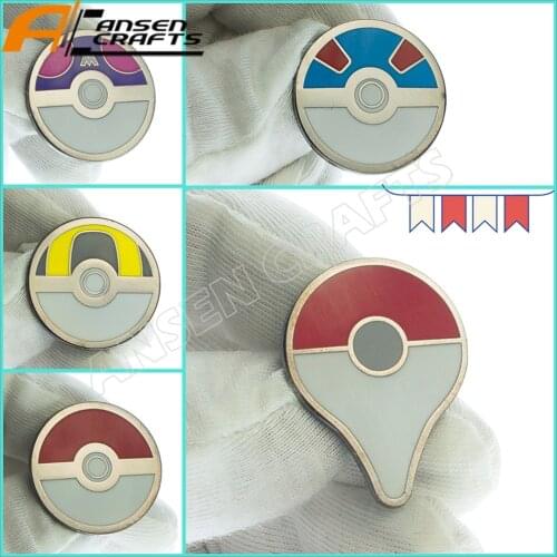 Pokemon Go Team Complete 5 Items Pin Badge