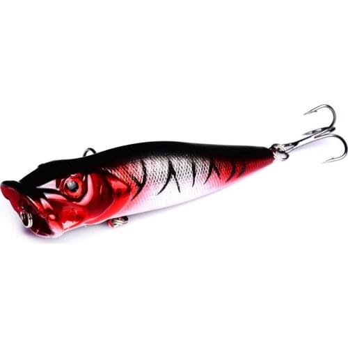 1pcs 9cm 12g Big Popper Fishing Lure isca artificial fishing bait Crankbait Wobblers 2# high carbon steel hook Fishing Lures