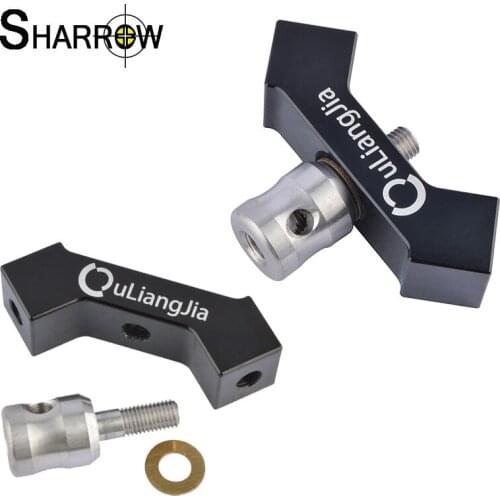 1pc Archery Recurve Bow Balance Rod V Bar 40 Degree Stabilizer Quick Release Aluminum Alloy Connect Seat Hunting Accessories