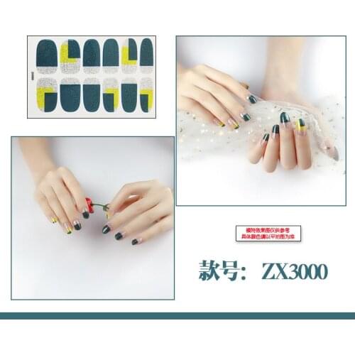 12 Stickers Flower Full Coverage 3D Summer Complete Nail Stickers Waterproof Self-Adhesive Fashion Womens Nail Art