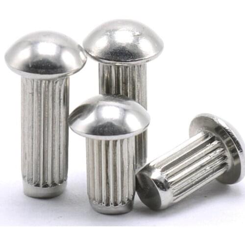 200Pcs GB827 M2 M2.5 M3 Knurled Solid Aluminum Rivets For Name Plate