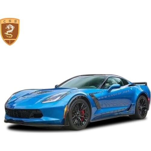 Chevrolet Corvette C7 Carbon Fiber Car Wheel Fender Flare Arches Mudguards Extension Wide Arch Protector Stripe Auto Accessories