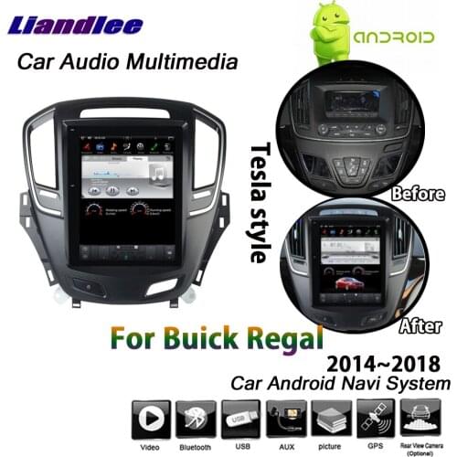 Car Android Multimedia Player 2+32G For Buick Regal 2014-2018 Stereo Tesla Style Carplay Mirror Link Wifi GPS Navigation