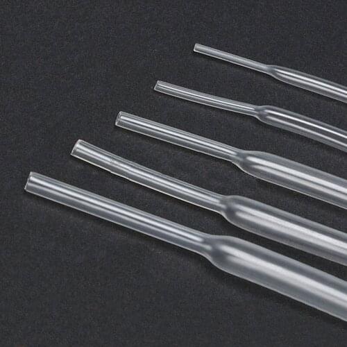 Free shipping 10M Rohs 2:1 cable sleeve 4/5/6/8/10/12/15mm Heat Shrinkable Tube Shrink Tubing Wire transparent