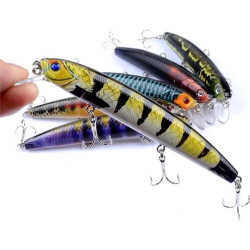 1PCS 15.9g / 12.5cm 6-Color Bionic Fish Skin 3D Eyes, With Three High-Quality Hooks, Can Sink 0.6m-1.8m Hard Fishing Bait