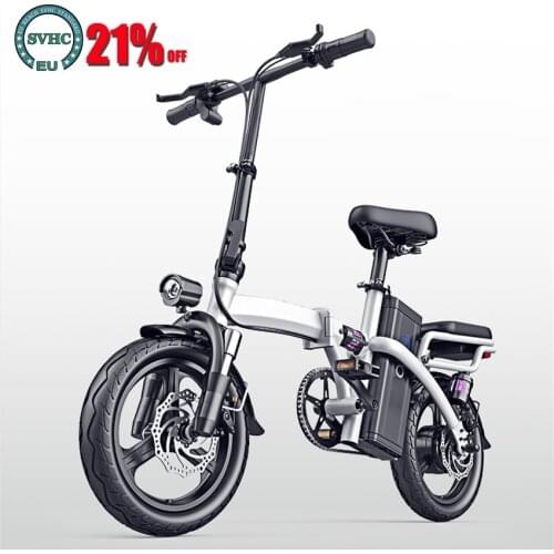 Z14 14 Inch Wheel Lightweight Folding Adult Electric Bike 400W 48V 20.8AH E-Bike Electromobile Mobility Mountain Bicycle