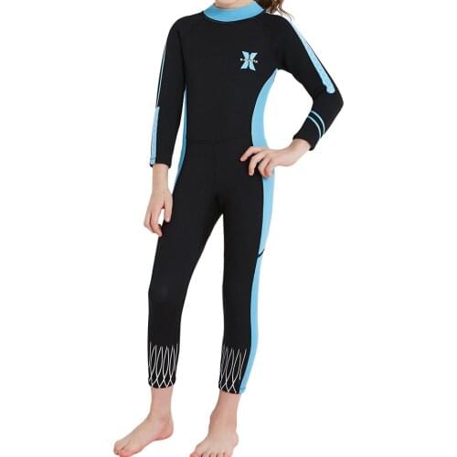 Children Girls Wetsuit Full Body Long Premium Neoprene UV Protection