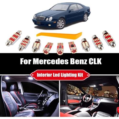 For Mercedes Benz CLK W209 C209 W208 C208 A209 AMG 1998-2019 2010 Vehicle LED Interior Light Canbus No Error Car Accessories