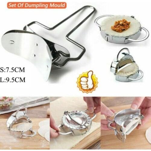 1pcs Stainless Steel Dumpling Mould Maker Jiaozi Skin Tools Dough Presser Kitchen Cook Gadget Tools Cutter Utensils