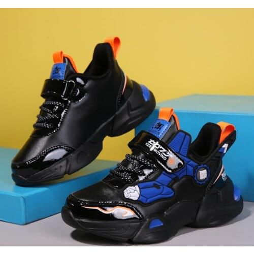 Fashion Boys Running Shoes for Kids Sneakers Mecha Cartoon Trendy Children Casual Sport Shoes Light Boys Student Walking Shoes