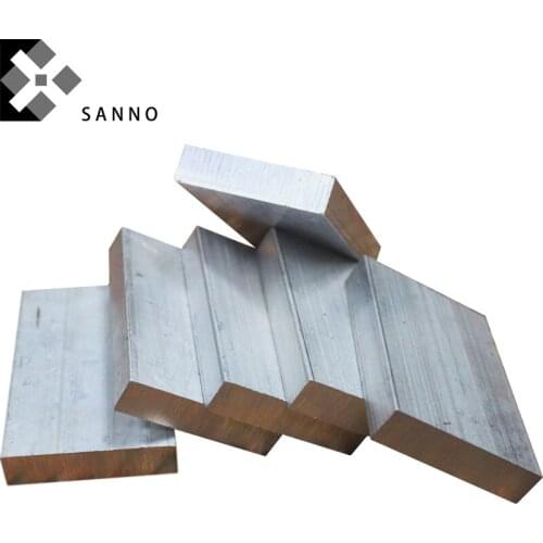 12pcs/lot Square aluminum sheet 50x30x5mm soild alloy aluminum plate conductive flat aluminum sheet