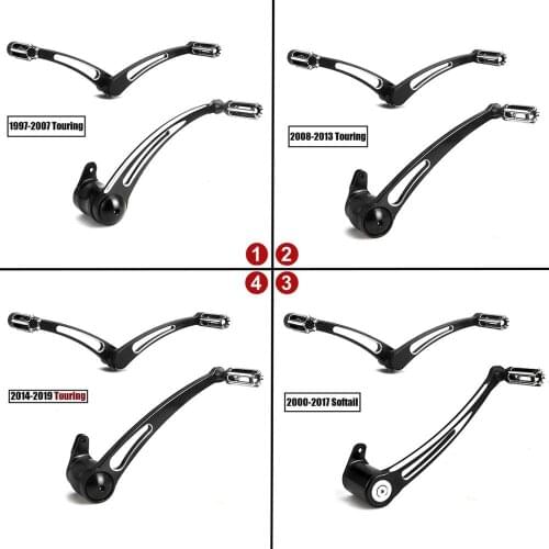 Gauge Brake shifter levers pegs for harley Touring FLHX FLHT FLHR FLTR 1997-2019