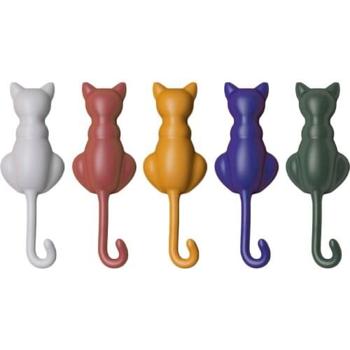 Cute Art Abstract Animal Sticky Hook Hook Up Decoration Wall Hook Clothes Hat Paste Hook Up