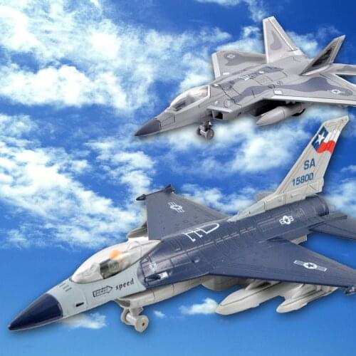 Fighter Airplane Model Airliner Aircraft Collection Toy with Music LED Light