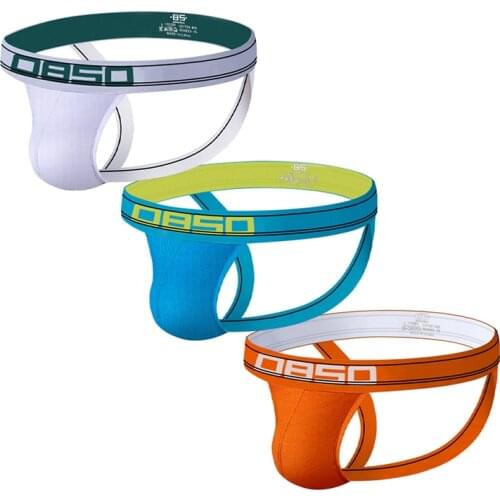 New 3PCS Men Thong Underwear Set Sexy Mens Jockstrap Cotton Thongs Man Bikini Low Waist Gay Sexi G Strings Sissy Lingerie Tanga