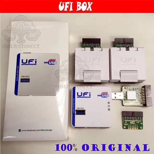 New 2020 original UFI Box full set /Ufi Box+EMMC SOCKET Support FBGA 153/169/162/186/221/254 ful EMMC Service Tool