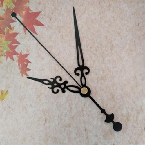 Wholesale 100SETS QUARTZ CLOCK Black Metal Hands DIY Repair Wall Clock Accessories