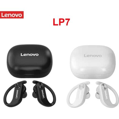 Original Lenovo LP7 TWS Wireless Earphone Bluetooth Handfree Headphone Dual Stereo Bass IPX5 Waterproof for Sport Long Standby