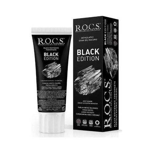 Rocs drop Black Edition Whitening Toothpaste 60 ml