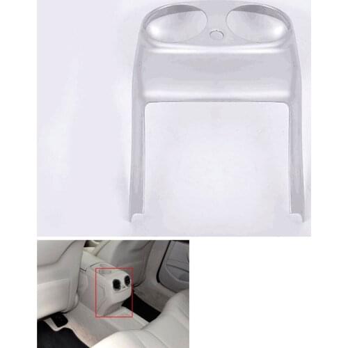 BBQ@FUKA Car Rear Seat Armrest Box Anti-kick Protector Guard Cover Trim For Benz E class 2016