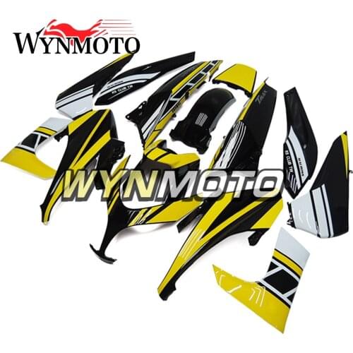 Full ABS Plastic Injection Motorcycle Fairings For Yamaha T-MAX 500 2008 2009 2010 2011 Yellow Black White Stripe Body Frames