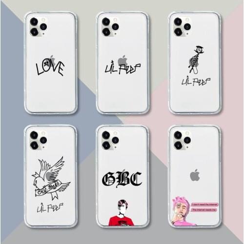 Lil Peep Phone Case Transparent For iPhone 12 11 pro mini XS XR X max 5 6 s 7 8 plus Soft TPU Clear Mobile bags