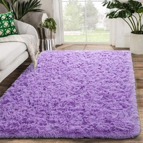 Fluffy Rug Carpets Soft Shaggy Area Rug Indoor Floor Rugs for Kids Room Bedroom Living Room Carpet Home Decor Mat Bedside Rug