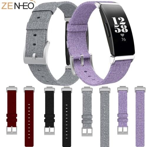 Watchbands for Fitbit Inspire / Inspire HR Heart Fitness Tracker Classic sport Canvas Straps Replacement canvas Strap