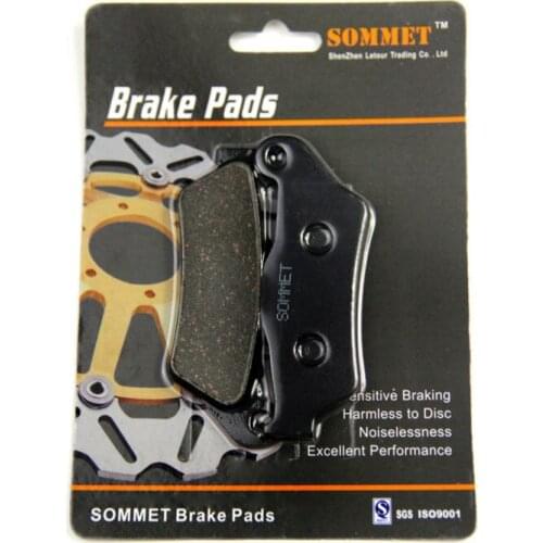 SOMMET Motorcycle Rear Brake Pads Disks 1 pair for BMW R 1200 R SE (10-11) / R1200 R Classic (10-14) R1200R R1200SE LT363