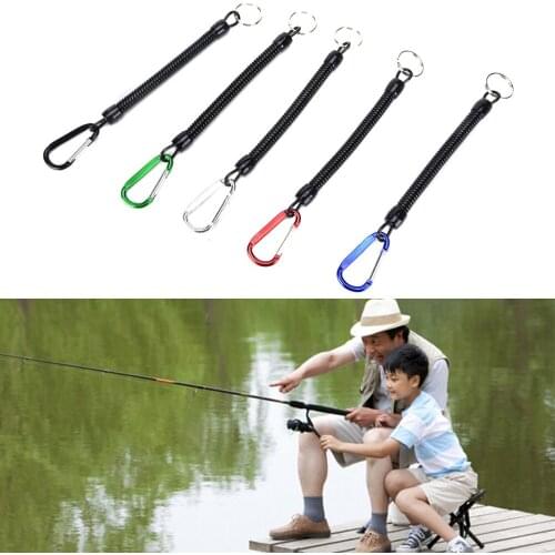 Extendable length 100cm Kayak Canoe Boat Fishing Rod/Paddle Leash Magic Tapes /Fishing Rod Leashes Fishing accessory tool