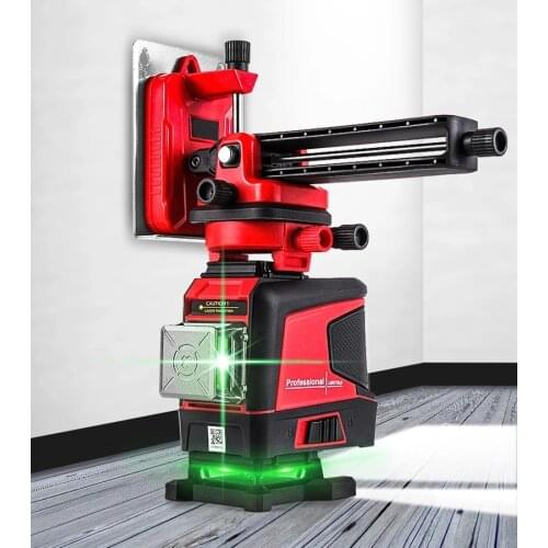 A-BF&UNI-T GL121LD 12 Lines 3D Green Laser Level Horizontal And Vertical Cross Lines With Auto Self-Leveling Indoors Outdoors