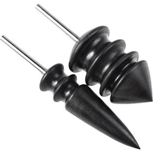Pointed Tip Narra Leather Burnisher leather Slicker Tool Drill Sets-1/8inch (3mm) Shank For Dremel Rotary Tools (2Pcs)