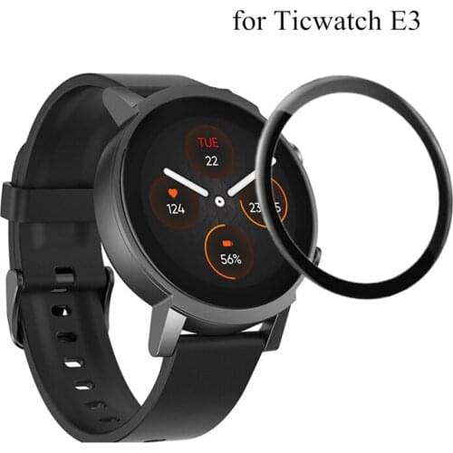 3D Curved Screen Protector for Ticwatch E3 Smart Watch Soft Edge Protective Film Accessories for Tic Watch E3 (Not Glass)