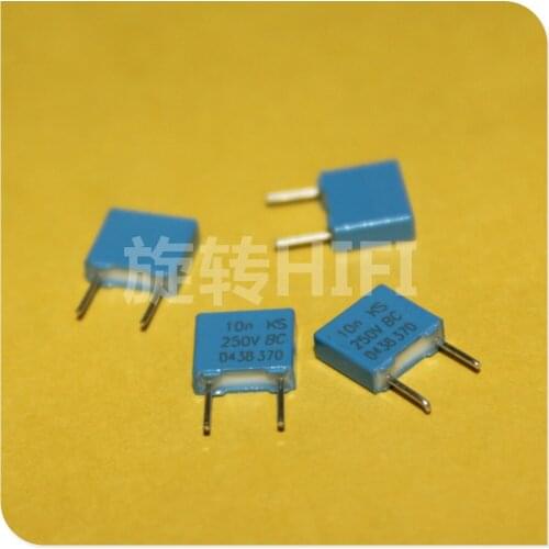 20PCS NEW BC MKT370 10NF 250V 0.01UF PCM5 MKT VISHAY 0.01uf/250V P5MM 103/250V 10N 103 250v10nf 250VDC