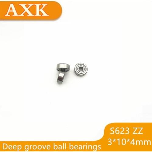 2021 Hot Sale Limited Free Shipping 623zz 623 S623zz Abec-3 (10pcs) 3x10x4mm Stainless Steel Bearing 623zz/ss Manicure Machine