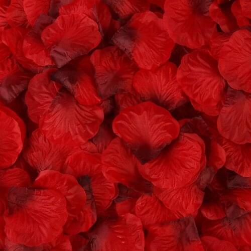 3000/5000pcs Colorful Artificial Rose Petals Wedding Romantic Rose Petal Favor Valentines Day Party Flower Petal Decoration