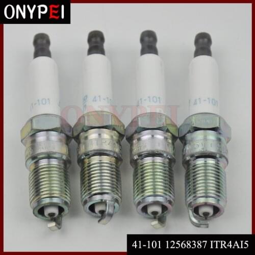 4pcs/lot Iridium Spark Plug 41-101 12568387 ITR4A15 for Buick Chevrolet GMC Pontiac