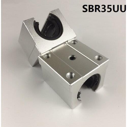 5pcs/lot SBR35UU Open Type Linear Ball Bearing Sliding Block for SBR35 35mm linear guide rail CNC router part