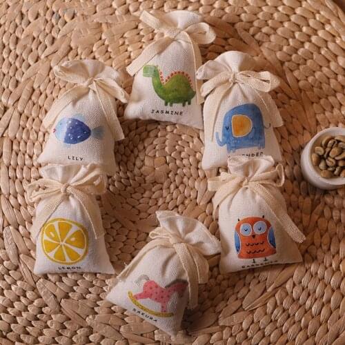 5pcs Mini Fabric Embroidery Fresh Small Sachet Home Wardrobe Deodorant Dehumidification Sachet Aromatherapy Closet Freshener