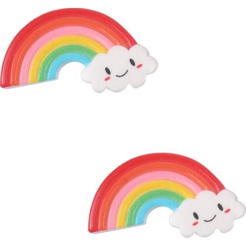 David accessories rainbow 3d resin diy decoration crafts accessories 10pieces,DIY handmade materials,10Yc5476