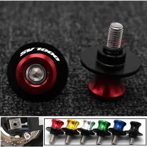 Motorcycle Accessories CNC Aluminum M8 Swingarm Spools Slider Stand Screw For Suzuki SV1000/S SV-1000 2003-2007