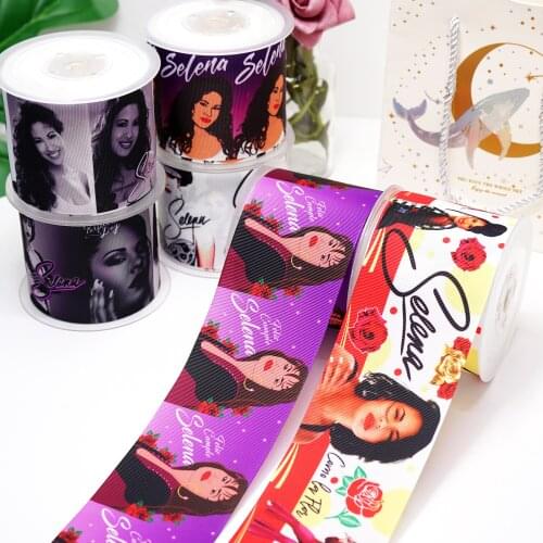 DIY Selena Printed Grosgrain Ribbon For Craft Supplies Sewing Accessories 5 Yards. 22791