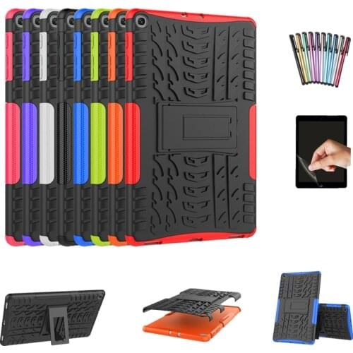 2020 For Huawei MatePad T8 Case MediaPad T3 8.0 /M5 lite 8/M5 8.4 2018 Tablet armor case TPU+PC Shockproof Stand Cover+Film+Pen