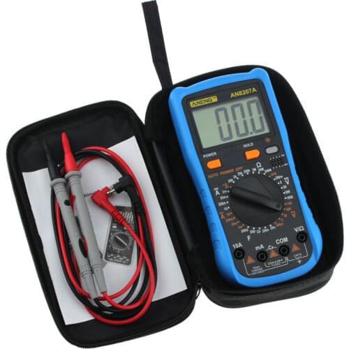 AN8207A AN8207L Digital Multimeter Voltmeter Ammeter Test 2000 Counts Handheld Multimeter LCD Display AC/DC Current Testing