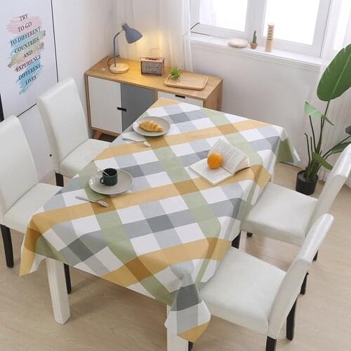 Decorative Table Cloth Rectangular Cotton Linen Tablecloths Waterproof Oilproof Dining Table Cover Tea Table Cloth Plant Flowers