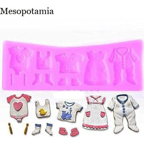 DIY Silica Mould Baby Clothes Socks Silicone Cake Molds Border Decoration Tools Silica Mould Arts Crafts Sewing Embossing