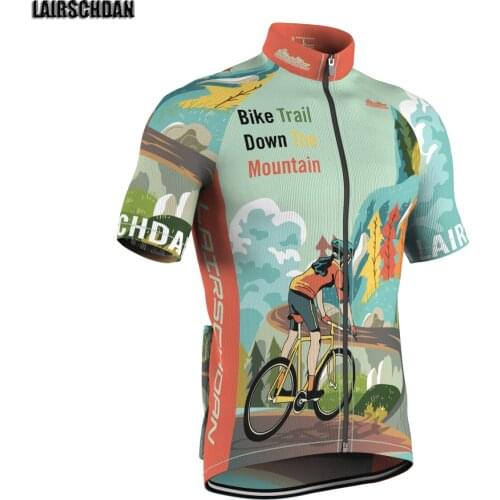 LairschDan 2021 Cycling Jersey Men Bike Road MTB Bicycle Shirt Camiseta Racing Top Mountain Riding Clothing Summer Wielertrui