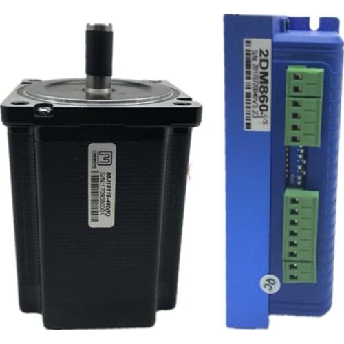 8NM NEMA34 2 phase stepper motor driver kit for CNC machine JMC 86J18118-460+2DM860